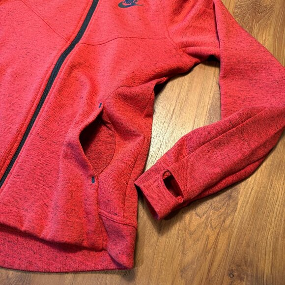 Nike Women's Running Jacket with Hood‎ Red Heather Size S - Picture 6 of 10